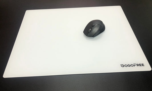 coated glass mousepad