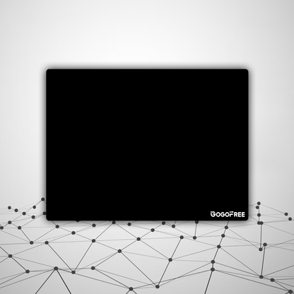 GOGOFREE Glass Mousepad Black