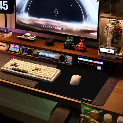 GOGOFREE Glass Mousepad Black