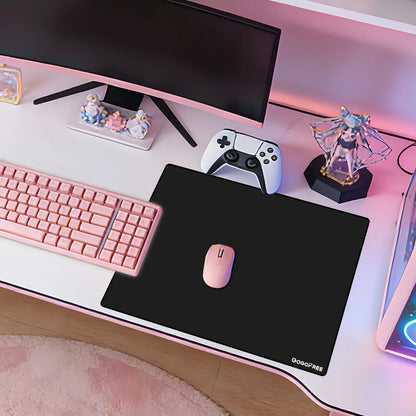 GOGOFREE Glass Mousepad Black