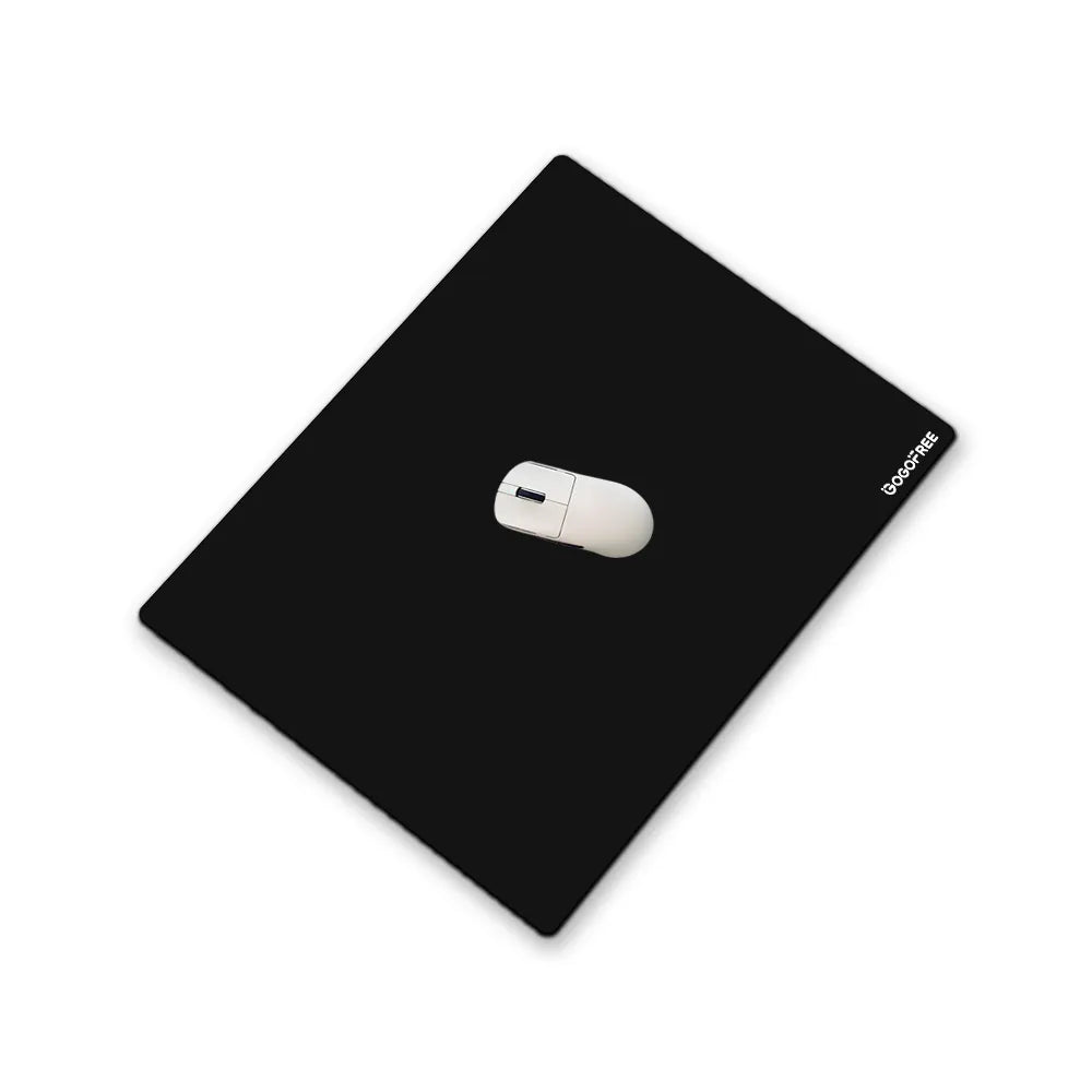 GOGOFREE Glass Mousepad Black