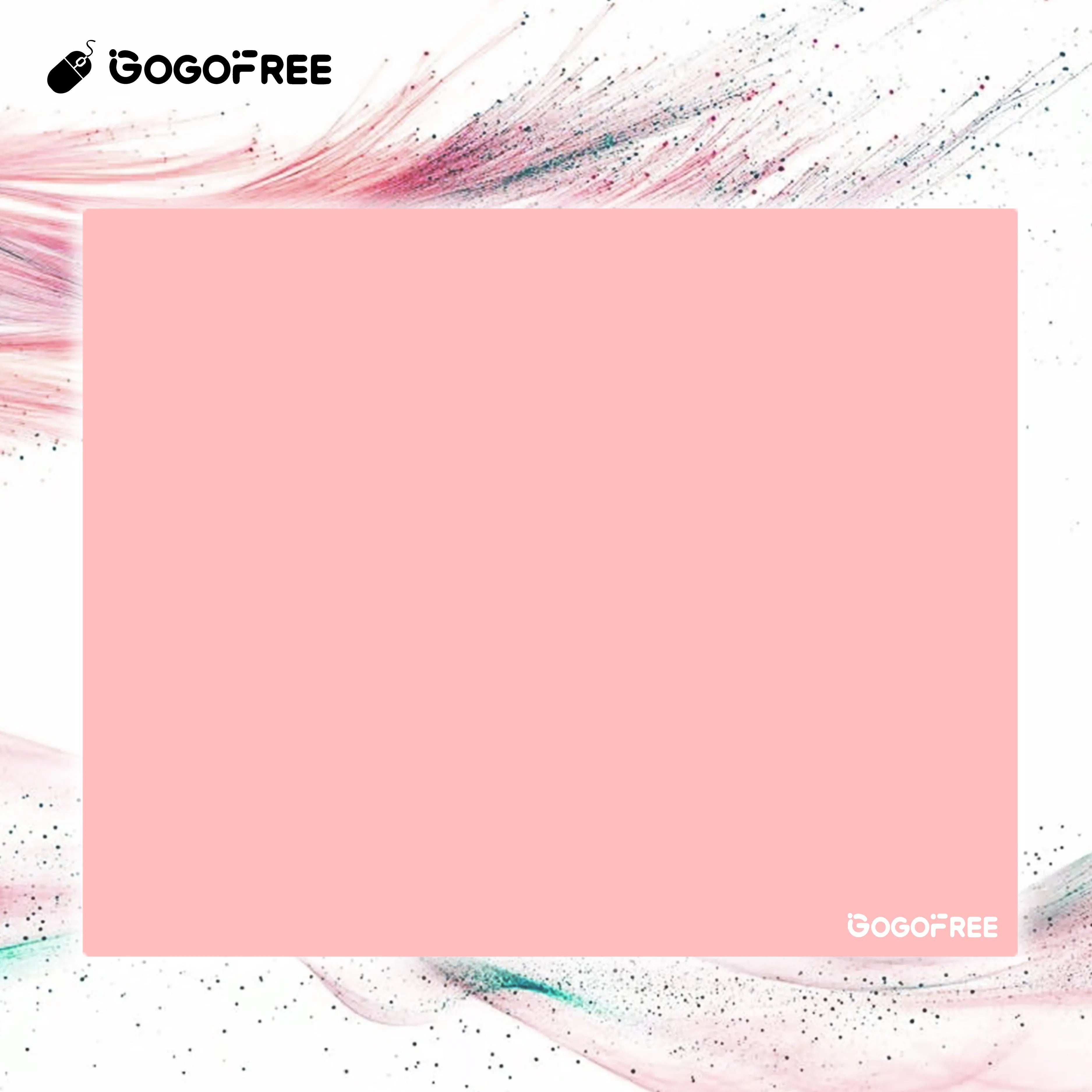 GOGOFREE 강화 유리 게이밍 마우스 패드