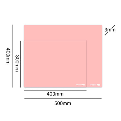 GOGOFREE Glass Mousepad Pink